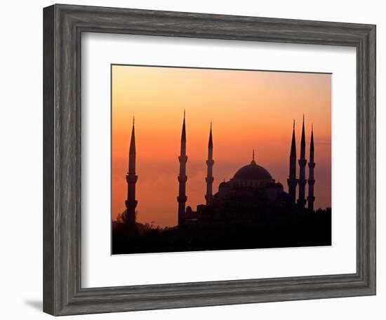 Sunrise Over the Blue Mosque, Istanbul, Turkey-Joe Restuccia III-Framed Photographic Print