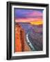 Sunrise over the Colorado River at Toroweap Overlook in Grand Canyon National Park, Arizona-John Lambing-Framed Photographic Print