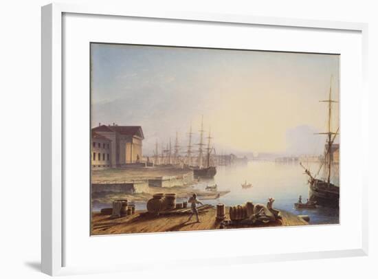 Sunrise over the Neva in St. Petersburg, 1830-Maxim Nikiphorovich Vorobyev-Framed Giclee Print