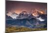 Sunrise over the Peaks Near Mount Fitz Roy in Los Glacieres National Park, Argentina-Jay Goodrich-Mounted Photographic Print