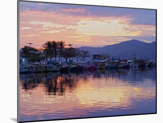 Sunrise over the port in Paraty, State of Rio de Janeiro, Brazil, South America-Karol Kozlowski-Mounted Photographic Print