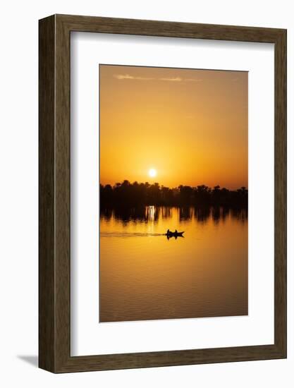 Sunrise over the River Nile at the village of Esna, Egypt.-Tom Norring-Framed Photographic Print