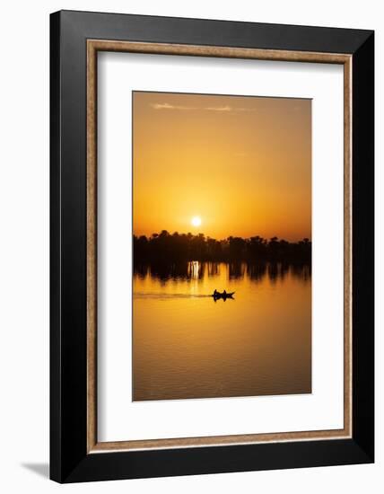 Sunrise over the River Nile at the village of Esna, Egypt.-Tom Norring-Framed Photographic Print