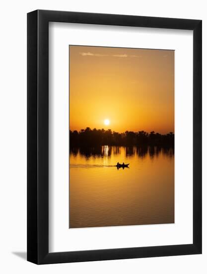Sunrise over the River Nile at the village of Esna, Egypt.-Tom Norring-Framed Photographic Print