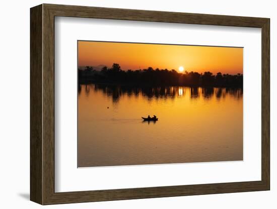 Sunrise over the River Nile at the village of Esna, Egypt.-Tom Norring-Framed Photographic Print