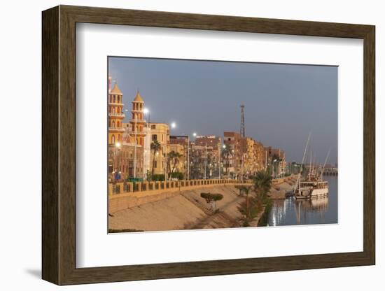 Sunrise over the River Nile at the village of Esna, Egypt.-Tom Norring-Framed Photographic Print