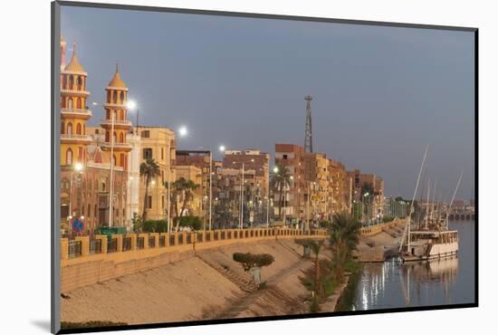 Sunrise over the River Nile at the village of Esna, Egypt.-Tom Norring-Mounted Photographic Print