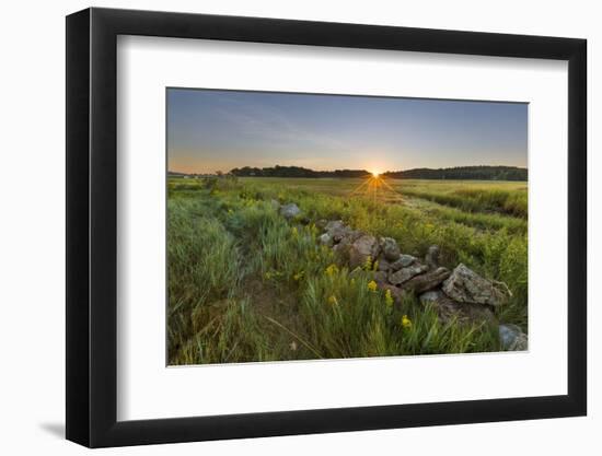 Sunrise over the salt marsh along the Essex River, Essex, Massachusetts.-Jerry & Marcy Monkman-Framed Photographic Print