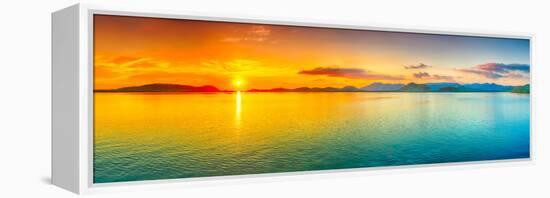 Sunrise Over The Sea. Panorama-GoodOlga-Framed Premier Image Canvas