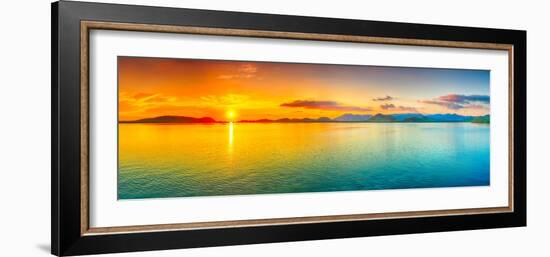 Sunrise Over The Sea. Panorama-GoodOlga-Framed Photographic Print