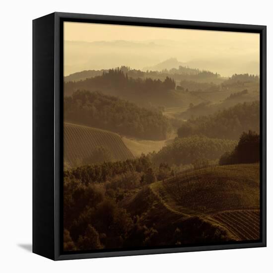 Sunrise over Tuscany II-Shelley Lake-Framed Premier Image Canvas