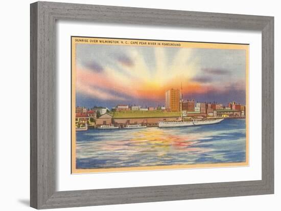 Sunrise over Wilmington, North Carolina-null-Framed Art Print