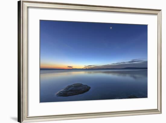 Sunrise over Yellowstone Lake, Yellowstone National Park, Wyoming, USA-Tom Norring-Framed Photographic Print