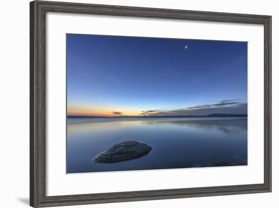 Sunrise over Yellowstone Lake, Yellowstone National Park, Wyoming, USA-Tom Norring-Framed Photographic Print