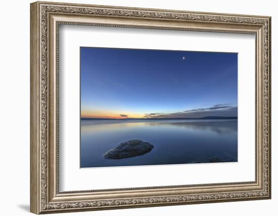 Sunrise over Yellowstone Lake, Yellowstone National Park, Wyoming, USA-Tom Norring-Framed Photographic Print