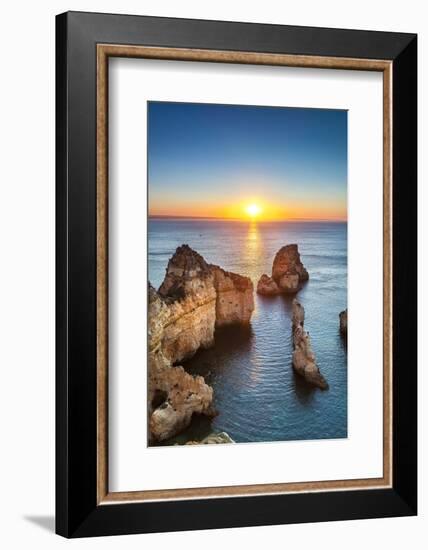 Sunrise, Ponta De Piedade, Lagos, Algarve, Portugal-Sabine Lubenow-Framed Photographic Print
