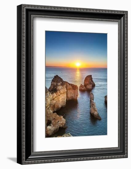 Sunrise, Ponta De Piedade, Lagos, Algarve, Portugal-Sabine Lubenow-Framed Photographic Print