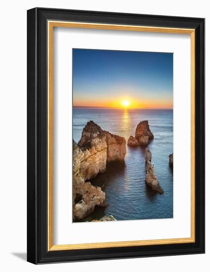 Sunrise, Ponta De Piedade, Lagos, Algarve, Portugal-Sabine Lubenow-Framed Photographic Print