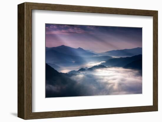 Sunrise Rays-Marcin Sobas-Framed Photographic Print