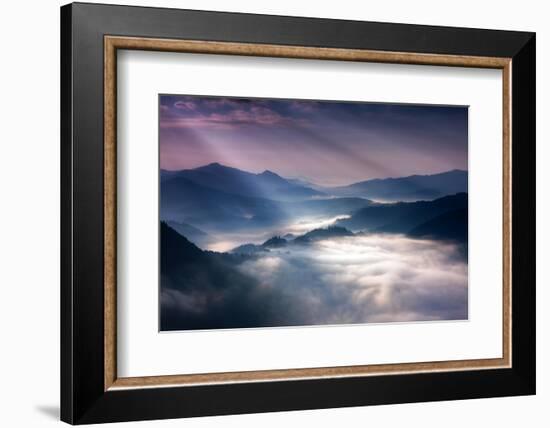 Sunrise Rays-Marcin Sobas-Framed Photographic Print