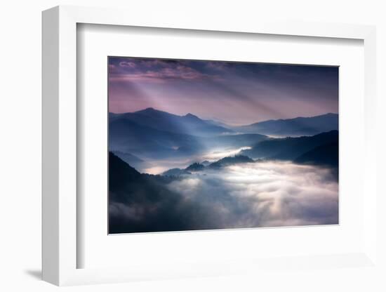 Sunrise Rays-Marcin Sobas-Framed Photographic Print