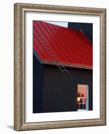 Sunrise Reflection on Lighthouse, Tybee Island, Georgia, USA-Joanne Wells-Framed Photographic Print