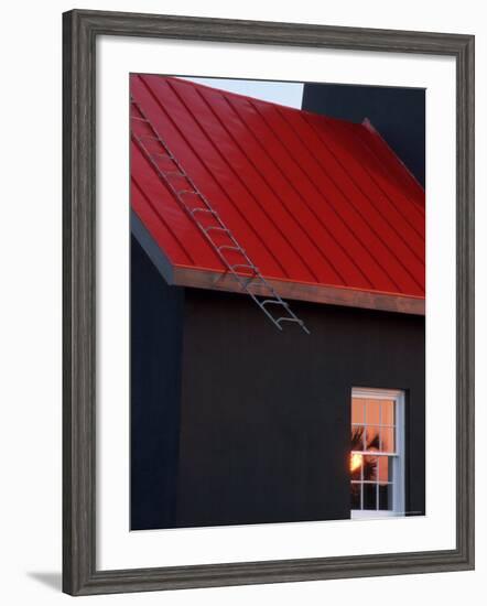 Sunrise Reflection on Lighthouse, Tybee Island, Georgia, USA-Joanne Wells-Framed Photographic Print