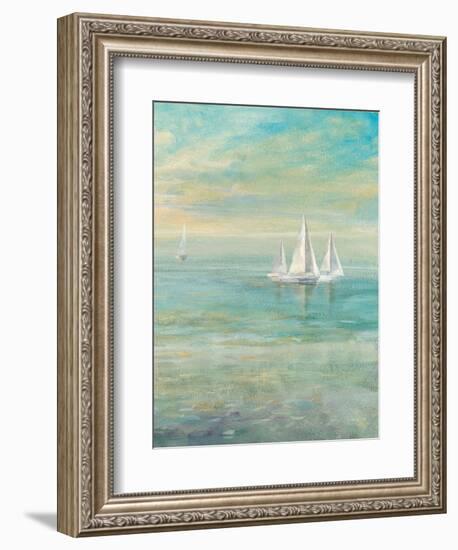 Sunrise Sailboats II-Danhui Nai-Framed Art Print