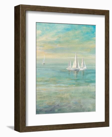 Sunrise Sailboats II-Danhui Nai-Framed Art Print