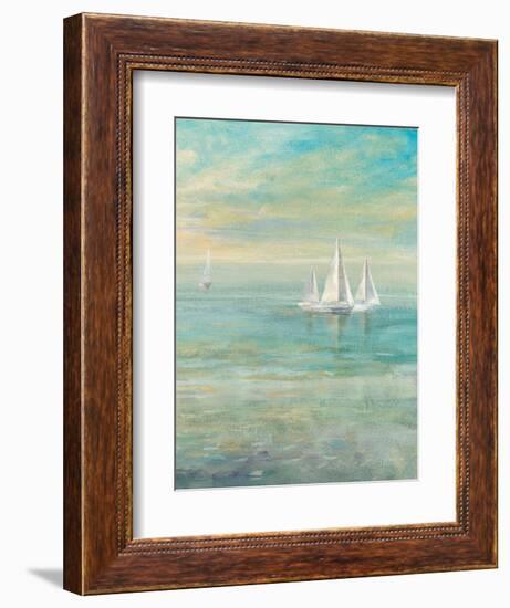 Sunrise Sailboats II-Danhui Nai-Framed Art Print