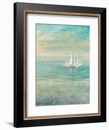 Sunrise Sailboats II-Danhui Nai-Framed Art Print