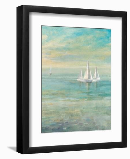 Sunrise Sailboats II-Danhui Nai-Framed Art Print