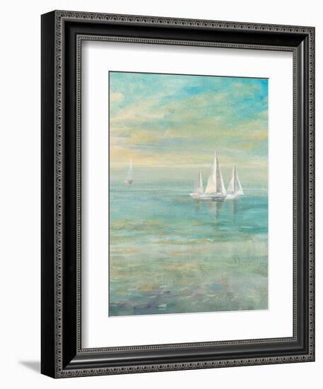 Sunrise Sailboats II-Danhui Nai-Framed Art Print