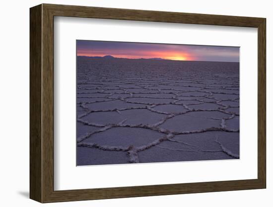 Sunrise, Salar de Uyuni, Uyuni, Bolivia-Anthony Asael-Framed Photographic Print