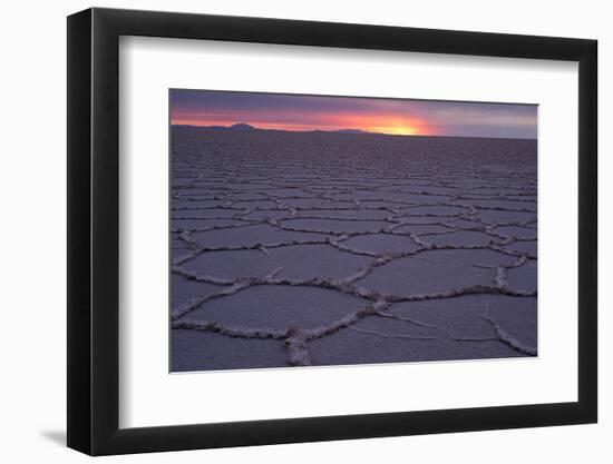 Sunrise, Salar de Uyuni, Uyuni, Bolivia-Anthony Asael-Framed Photographic Print