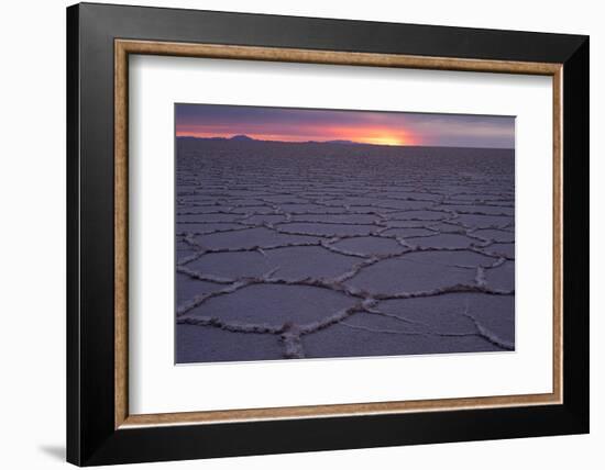 Sunrise, Salar de Uyuni, Uyuni, Bolivia-Anthony Asael-Framed Photographic Print