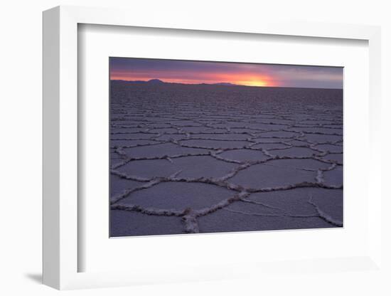 Sunrise, Salar de Uyuni, Uyuni, Bolivia-Anthony Asael-Framed Photographic Print