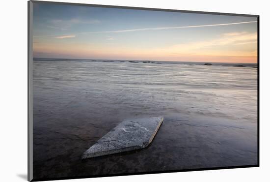 Sunrise, Saltwick Bay, Yorkshire, England, United Kingdom, Europe-Bill Ward-Mounted Photographic Print