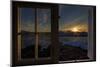 Sunrise Seeing Through Window, Reinefjorden, Moskenes, Lofoten, Norway-Dieter Meyrl-Mounted Photographic Print