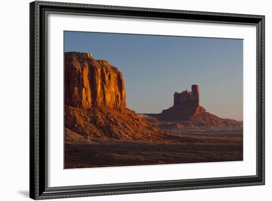 Sunrise, Sentinel Mesa, Big Chief Butte, Monument Valley, Arizona-Michel Hersen-Framed Photographic Print