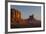 Sunrise, Sentinel Mesa, Big Chief Butte, Monument Valley, Arizona-Michel Hersen-Framed Photographic Print