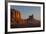 Sunrise, Sentinel Mesa, Big Chief Butte, Monument Valley, Arizona-Michel Hersen-Framed Photographic Print