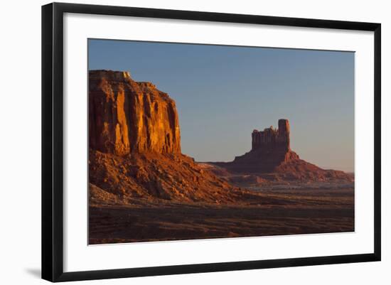 Sunrise, Sentinel Mesa, Big Chief Butte, Monument Valley, Arizona-Michel Hersen-Framed Photographic Print