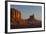 Sunrise, Sentinel Mesa, Big Chief Butte, Monument Valley, Arizona-Michel Hersen-Framed Photographic Print