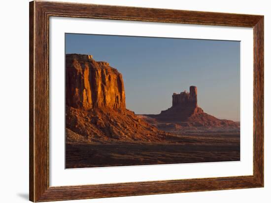 Sunrise, Sentinel Mesa, Big Chief Butte, Monument Valley, Arizona-Michel Hersen-Framed Photographic Print