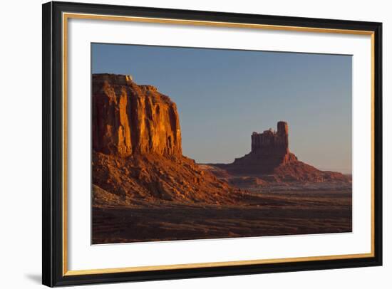 Sunrise, Sentinel Mesa, Big Chief Butte, Monument Valley, Arizona-Michel Hersen-Framed Photographic Print