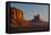 Sunrise, Sentinel Mesa, Big Chief Butte, Monument Valley, Arizona-Michel Hersen-Framed Premier Image Canvas