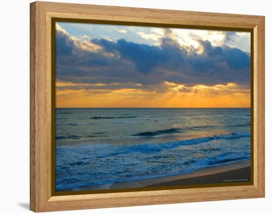 Sunrise, Silver Sands, Canaveral National Seashore, Florida-Lisa S. Engelbrecht-Framed Premier Image Canvas