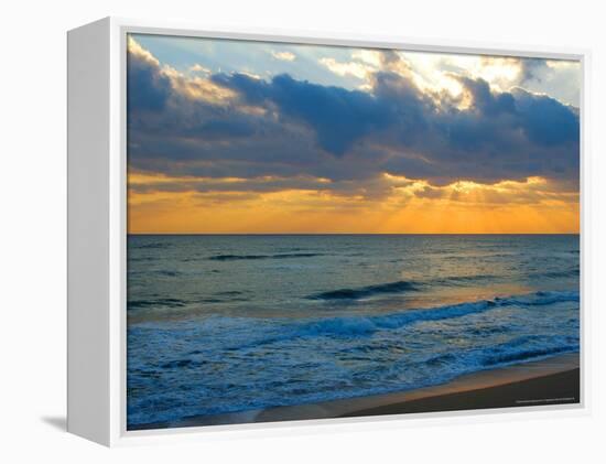 Sunrise, Silver Sands, Canaveral National Seashore, Florida-Lisa S. Engelbrecht-Framed Premier Image Canvas