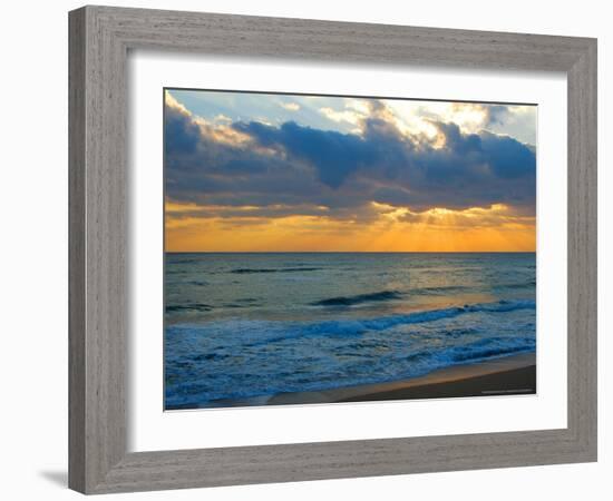 Sunrise, Silver Sands, Canaveral National Seashore, Florida-Lisa S. Engelbrecht-Framed Photographic Print